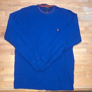 Polo Waffle-Knit Crewneck Thermal